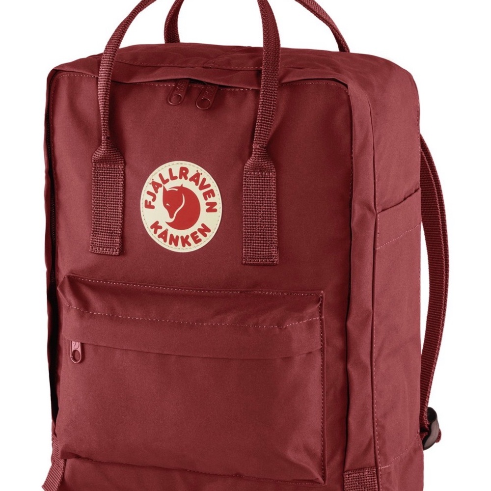 Kanken Fjallraven classic backpack color ox red 14” x 11” x 4.7” NWT - Picture 7 of 7